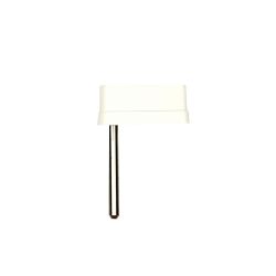 2-3/16" White Mini Flipper Bat & Shaft Assembly